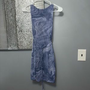 NWT Mesh halter mini dress